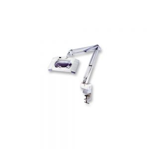 Square 5X Diapter Magnifier Tabletop Lamp