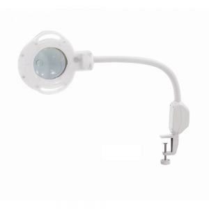 ROUND 5X MAGNIFIER LAMP TABLE TOP -NEW DESIGN WITH FLEX ARM