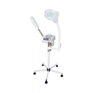 Aromatherapy Ozone Facial Steamer and 5 Diopter Magnifying Lamp Combo -NEW DESIGN 